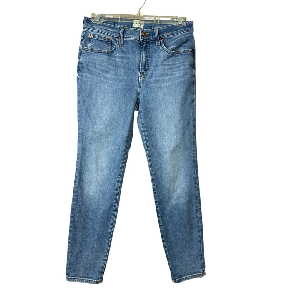 J Crew High Rise Toothpick Denim Jeans Women Sz 28 P